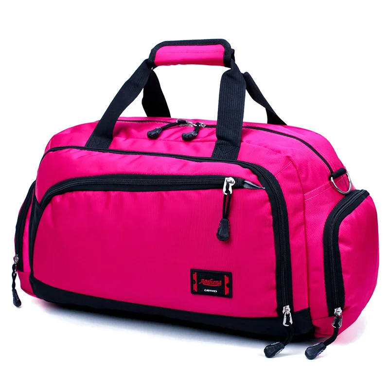 Водонепроницаемая женская сумка для путешествий, ручная сумка для багажа, мужская деловая дорожная сумка, дамская сумка на плечо, сумка-мессенджер - Цвет: rose Red