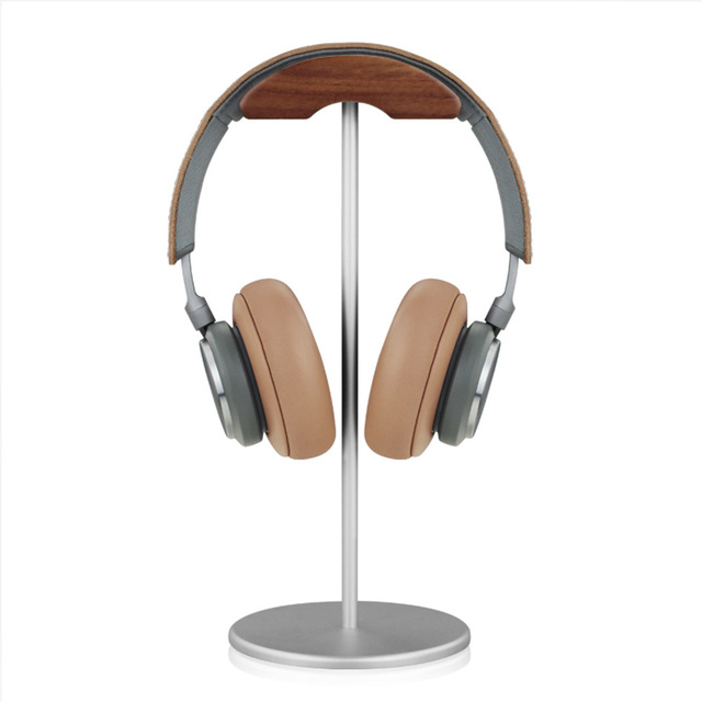 Lightweight Acrylic Gaming Headphone Holder earphone Headset Stand Walnut Wood earphone holder Headphones Accessories