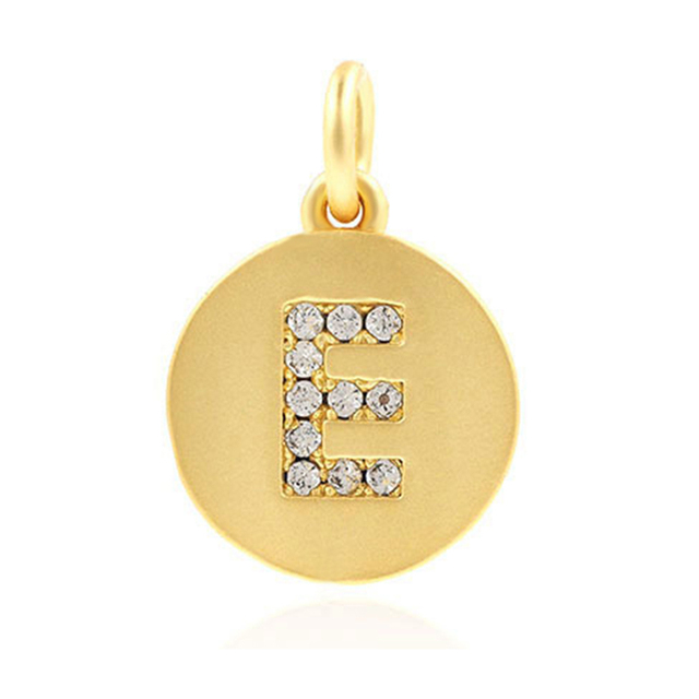 Letter Charms for Jewelry Making Supplies Charm Accessories Finding Diy Bracelet Necklace Earring copper Mosaic CZ 1pcs