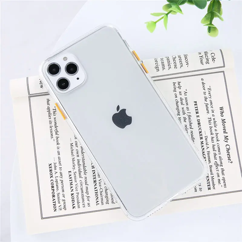 Lovebay для iPhone 11 чехол прозрачный контрастный цвет для iPhone 7 8 6 6s Plus X XR XS Max 11 Pro силиконовый чехол для телефона мягкий чехол - Цвет: XW0443Y