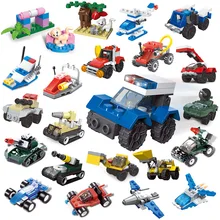 Пожарные грузовики автомобиль-Вертолет Лодка строительные блоки городской пожарный фигурки кирпичи набор игрушка-подарок для детей