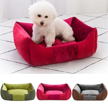 

Pets Dog Cat Winter Warm Sleeping Bag Bed Cushion Mat Soft Pet Bed Calming Dog Bed Detachable Washable Marshmallow Pet Bed