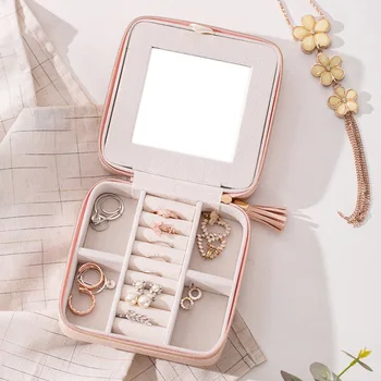 

Portable Travel Jewelry Box Organizer Jewellery Ornament Storage Case holder