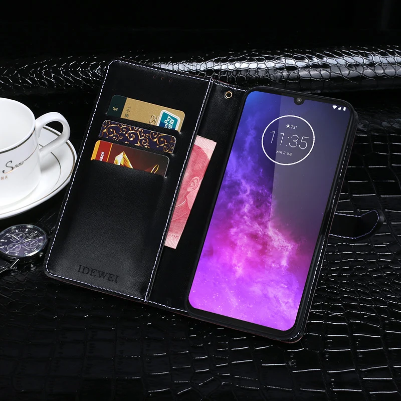 Стильный кожаный чехол с узором «крокодиловая кожа» для Motorola Moto One Zoom, роскошный флип-бумажник, чехол для телефона Motorola One Zoom