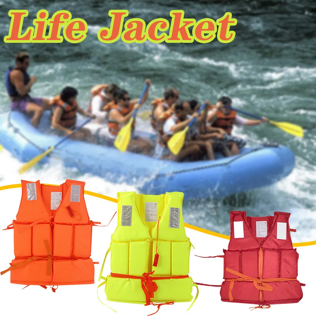 

Adults Adjustable Life Jacket Aid Vest Kayak Buoyancy Fishing Boat Watersport Swimming Surfing Survival Vest Jacket