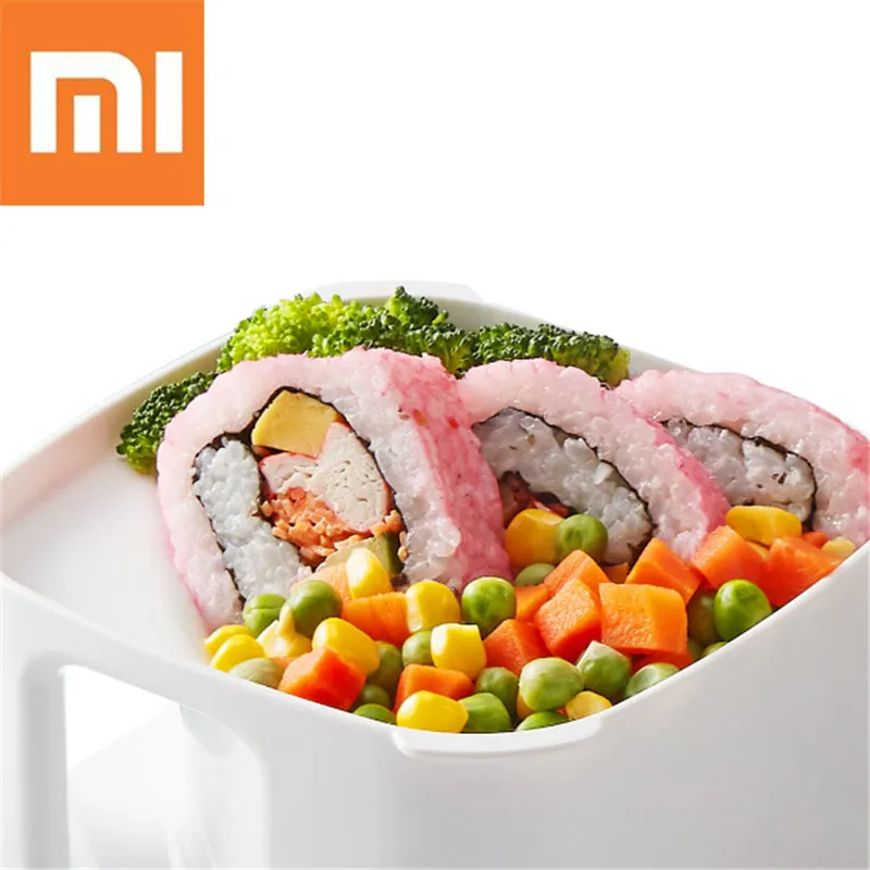 Xiaomi 920 мл Ланч-бокс 2 слоя Bento box контейнер для еды, судок пластик Pp микроволновая посуда контейнер для еды путешествия пикника