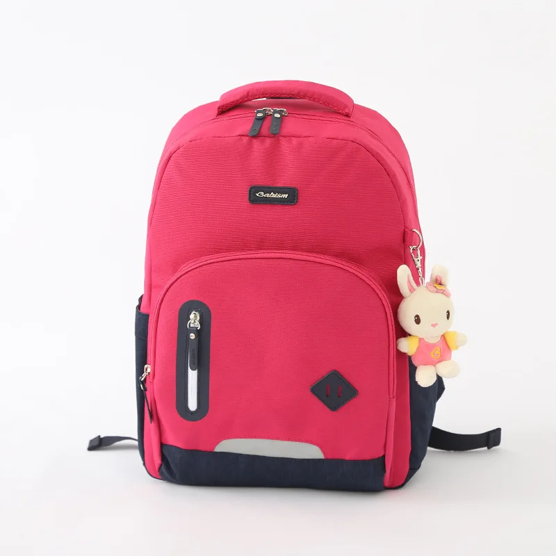 

Korean-style Babi Primary School STUDENT'S Shoulder School Bag Spinal Care Burden Relieving Ultra-Light Canvas Large-capacity Ba