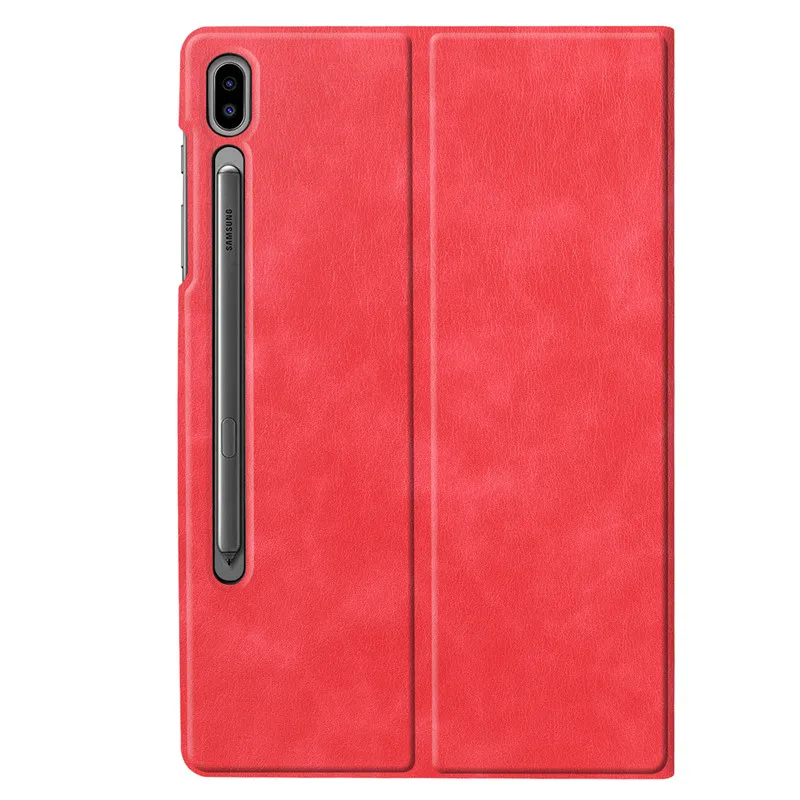Роскошный кожаный чехол для Samsung Galaxy Tab S6 T860 T865 SM-T865 SM-T860 защитный чехол откидная подставка Смарт планшет 10,5 ''чехол