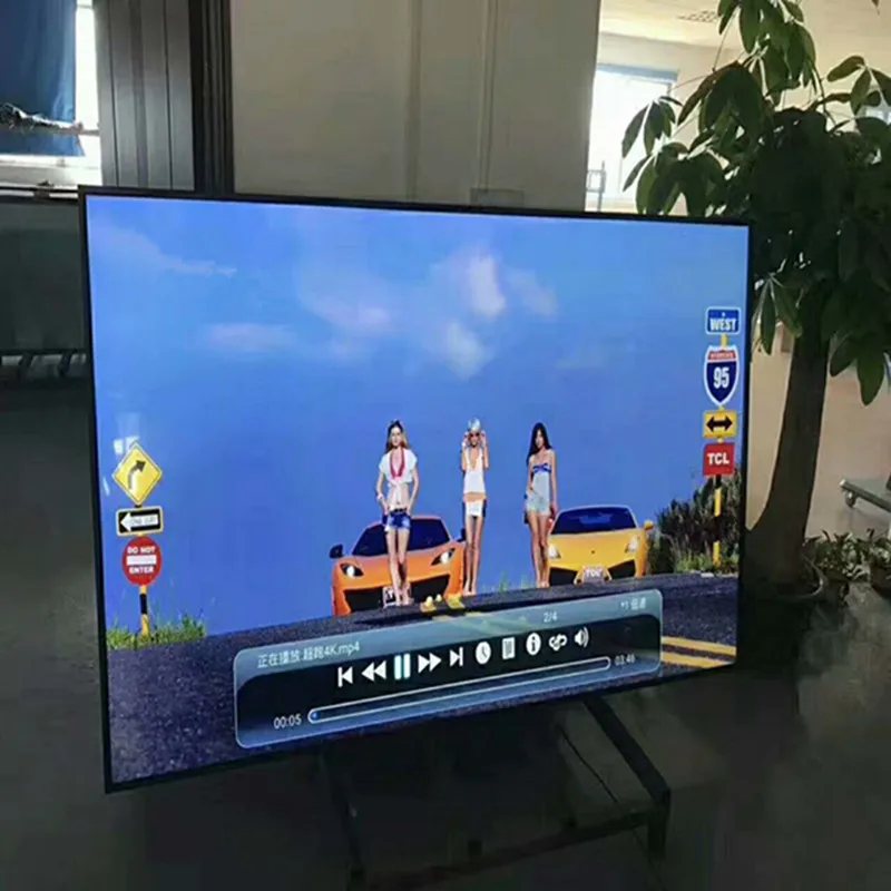 Большой размер ЖК-монитор 100 ''дюймов и 4k wifi смарт-ТВ DVB-T2/ATSC led Телевизор