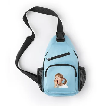 

Korean Kpop Bags Cool Printed acme de la viaa with zipper Cross-shoulder pocket Travel small items 2019 New mobile phone bag