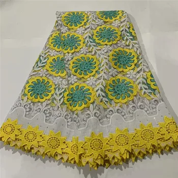 

New arrival african cord lace fabric 2020 high quality guipure lace embroidery nigerian tulle lace fabric for wedding party