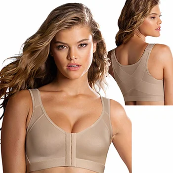 

Women Push Up Bra Posture Correcting Lift Up Bra Fox Gathered S-5XL Breathable Underwear Shockproof Sports Support Fitness Tops