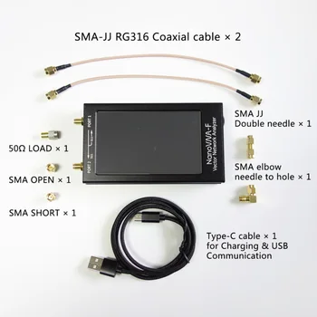 

NanoVNA-F VNA HF VHF UHF Vector Network Antenna Analyzer 4.3 Inch IPS TFT LCD Touch Screen 50kHz ~ 1000MHz