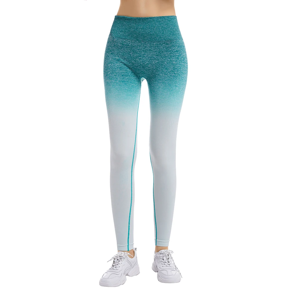 

Fitness breathable quick-drying sports mesh trousers outdoor gradient macaron pants High elastic
