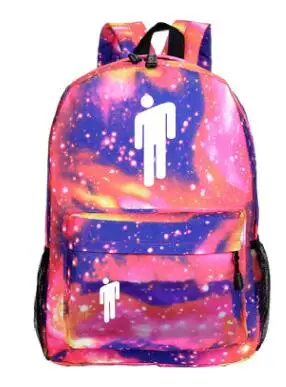 Модная нейлоновая сумка Mochila, звездное небо, Billie Eilish, рюкзаки, женские школьные сумки с глазами, сумки для ноутбука, сумки для путешествий, Подростковый рюкзак для ноутбука