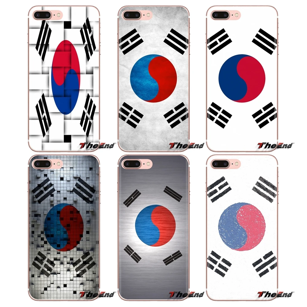 TPU Silicone Case South Korea National Banner Flag For LG G3 G4 Mini G5 G6 G7 Q6 Q7 Q8 Q9 V10 V20 V30 X Power 2 3 K10 K4 K8 2017 |