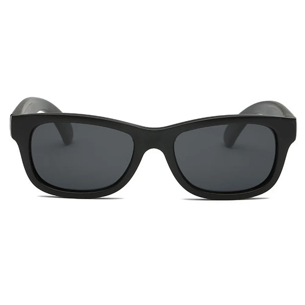 Black Детские поляризованные солнцезащитные очки, UV400, очки oculos de sol, Детские зеркальные солнцезащитные очки, винтажная оправа для мальчиков и девочек, солнцезащитные очки SKT1510 - Цвет линз: Black