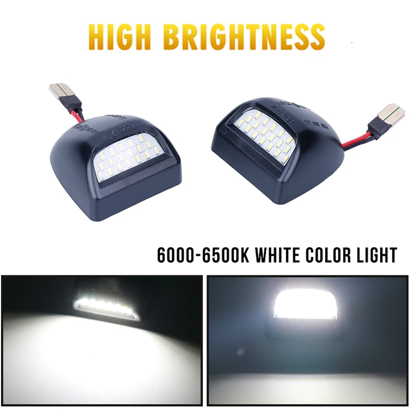 HLXG 18 Led Белый Автомобильный номерной знак светильник 12 В для Chevy Chevrolet Silverado Cadillac Escalade GMC Sierra 3500 2500 1500