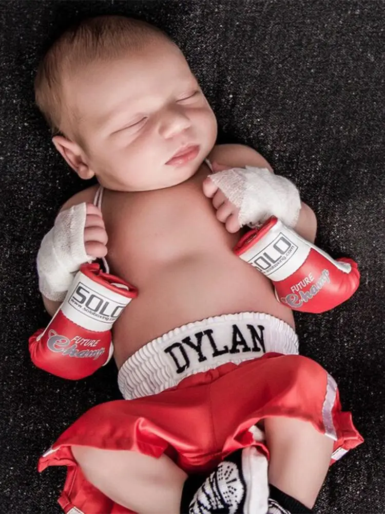 Baby Accessories Newborn Photography Props baby Boxing set Gloves shorts personalized bebe Photo Shoot Baby Boy Photoshot Mini Hand Gloves Wraps baby accessories box