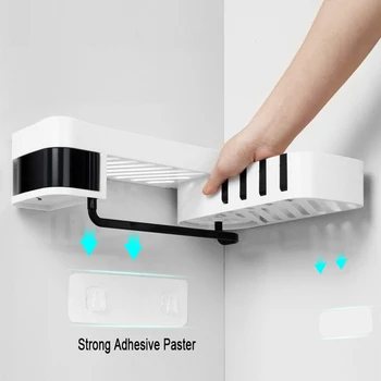 

Rotatable Bathroom Shelves Shampoo Shower Holder Kitchen Organizer Corner Wall Shelf Storage Rack Bathroom Accessories