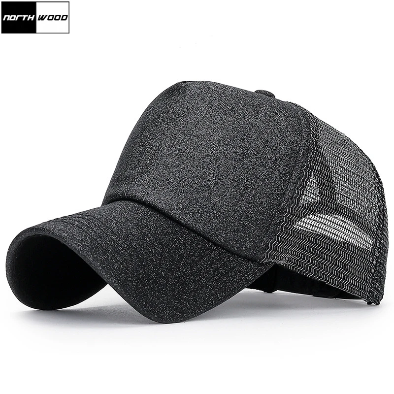 NORTHWOOD Fashion Rhinestone Cloth Women's Baseball Cap With Mesh 2021 Summer Female Dad Hat Gorras Snapback Sun Casquette | Аксессуары