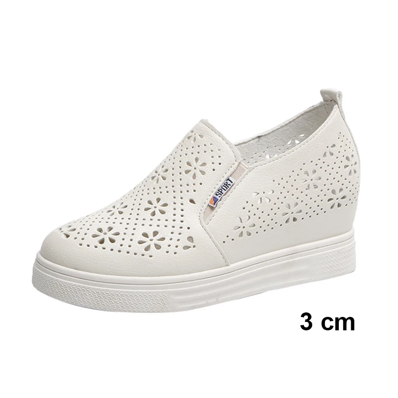 Beige C Weweya/кроссовки на платформе; женская обувь; коллекция года; парусиновая обувь на танкетке, визуально увеличивающая рост; женские кроссовки на молнии; chaussure Femme; 40 - Цвет: Beige C