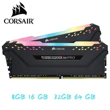 Оперативная память CORSAIR RGB PRO в одной коробке модуль памяти ПК двухканальный DDR4 PC4 поддержка материнской платы ddr4 3000 3200 3600 МГц настольный компьютер