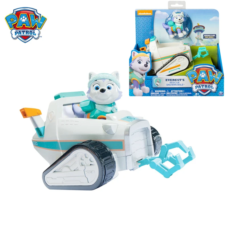 

Original Box Paw Patrol Everest's Rescue Snowmobile VehicleToy Set Anime Action Figure Model Cars Spin Master Toy Kids Gift