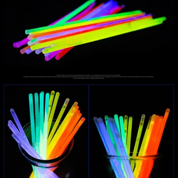 

100 pcs DIY TikTok lights Fluorescence Light Glow Sticks Bracelets Necklaces Neon For Carnival Party Colorful Glow Sticks