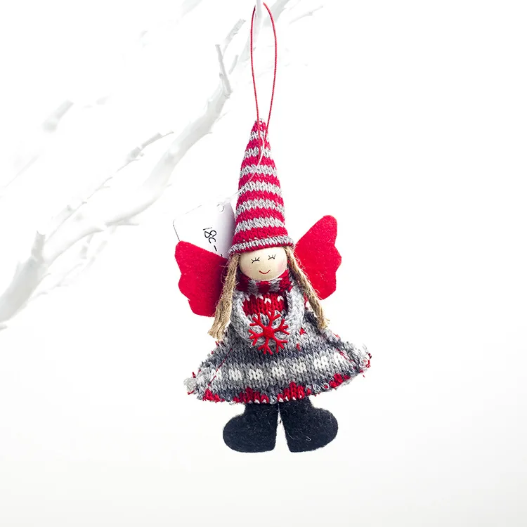 Милый Ангел кукла Рождественское украшение подвеска Рождественская елка подвесное украшение Рождественское украшение для дома Рождество navidad - Цвет: R