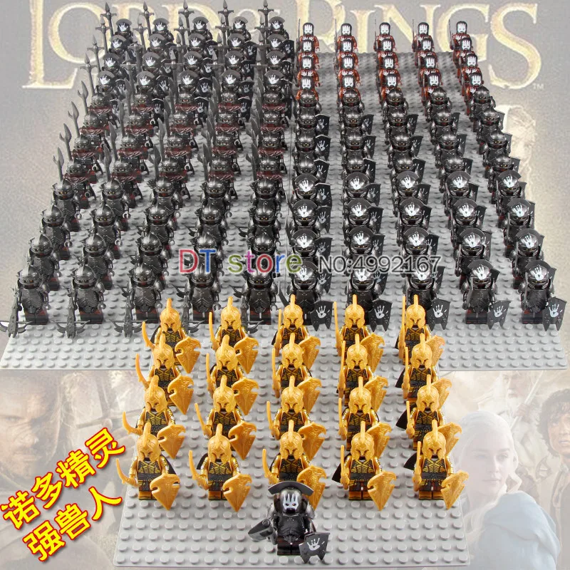 21PCS/LOT Noldor Elf Guard Figure Silmarillion Army Armor Ntilde Deep Elves Tatar Gnomes Building B