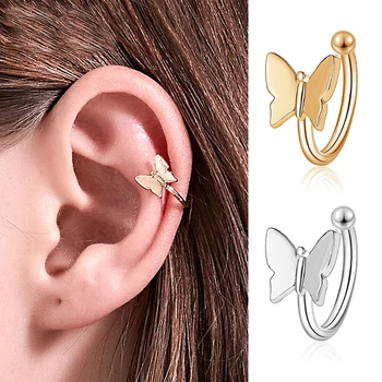 

Butterfly Clip Earrings For Women Without Piercing 2020 Female Fashion Jewelry Accessories No Hole Earring Earcuff Non Pierced