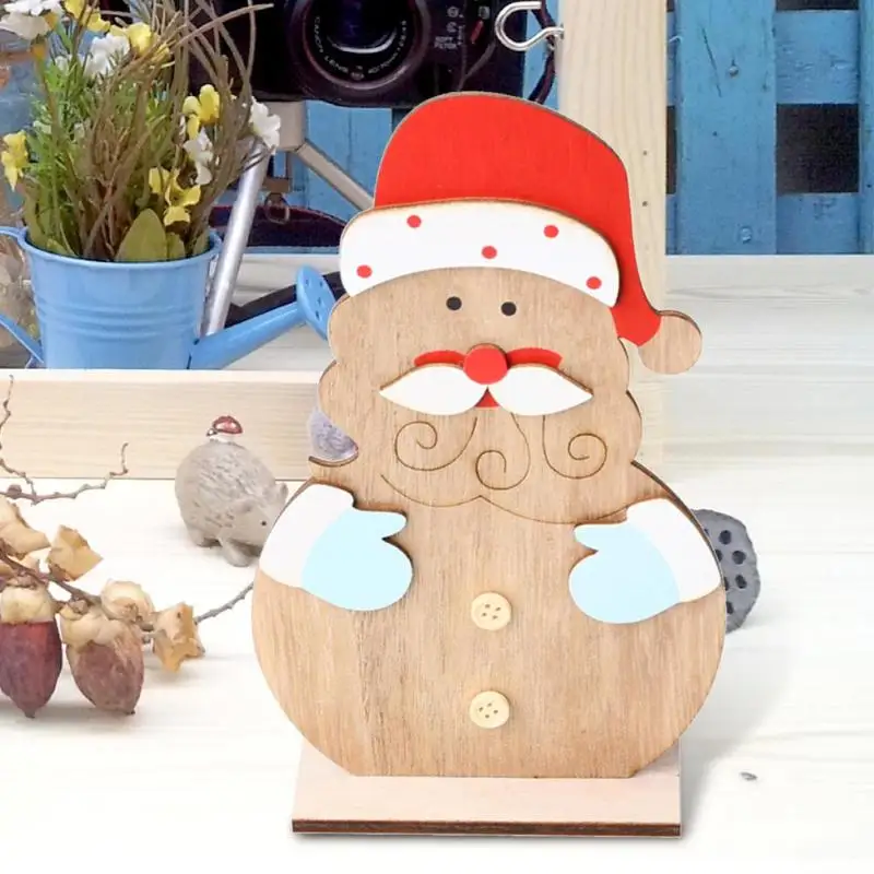

Village Retro Wooden Crafts Santa Claus Ornaments Small and Exquisite Personality Portable Popular Christmas Hoom Decoration
