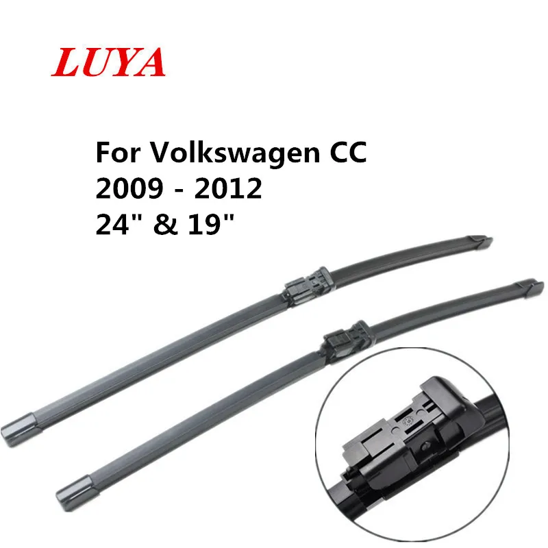 LUYA Wiper Blade Car windshield wiper For Volkswagen CC Fit Push Button Arms ( for North