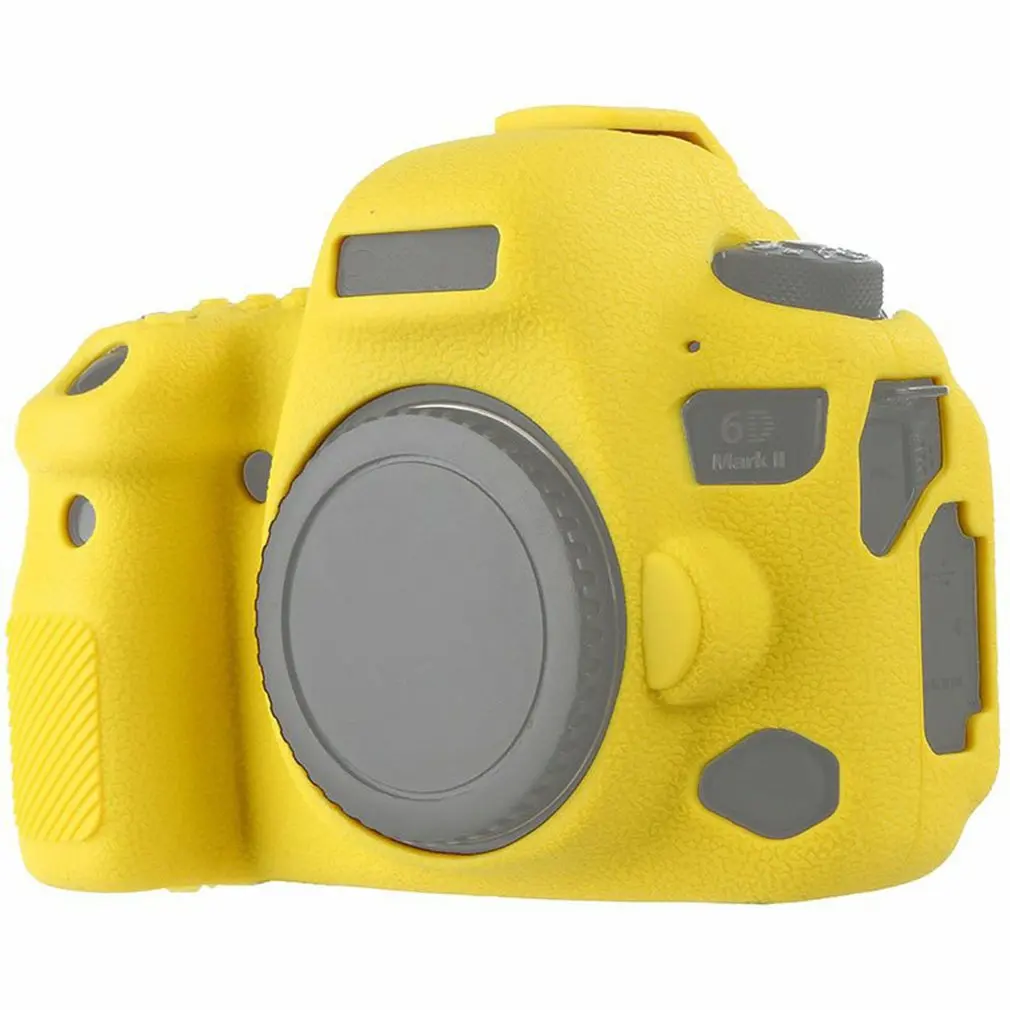 Силиконовый чехол для Canon 6D Mark Ii, Защитная пленка для ЖК-экрана, мягкий силиконовый защитный чехол для камеры