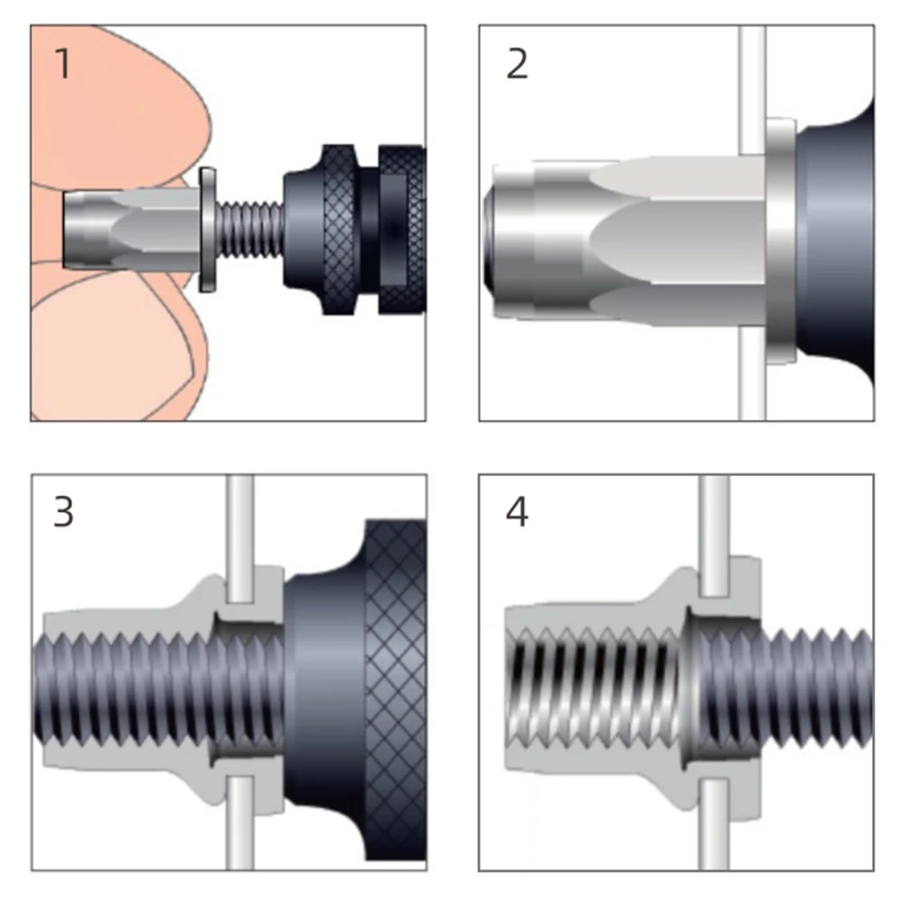 Manual Rivet Gun Kit Hand Rivet Tool Rivet Nut Setting Tool Nut Setter Hand Riveter with Mandrels M3/M4/M5/M6 Riveter Gun Tool 6