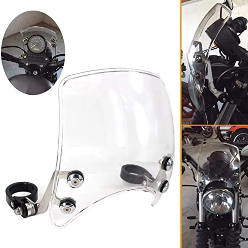 Передние фары мотоцикла обтекатель Windsn лобовое стекло для Sportster XL 883 1200 2004 2005 2006 2007