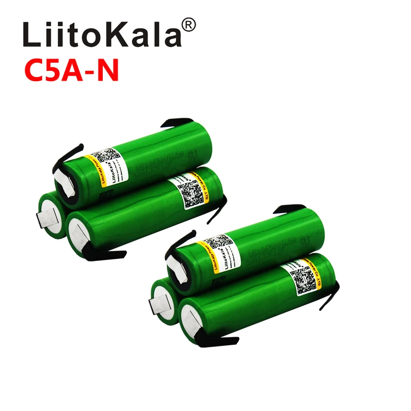 Liitokala Original battery For Sony 18650 VTC5A 2600mAh 3.6V High Drain 40A Li-ion Battery for vape E-cigarette Flashlight US186 |