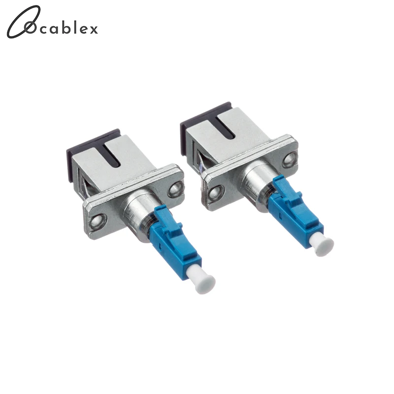 2 шт./лот SC Female to LC Male для оптического FiberSingle Mode волоконно оптический адаптер LC/UPC
