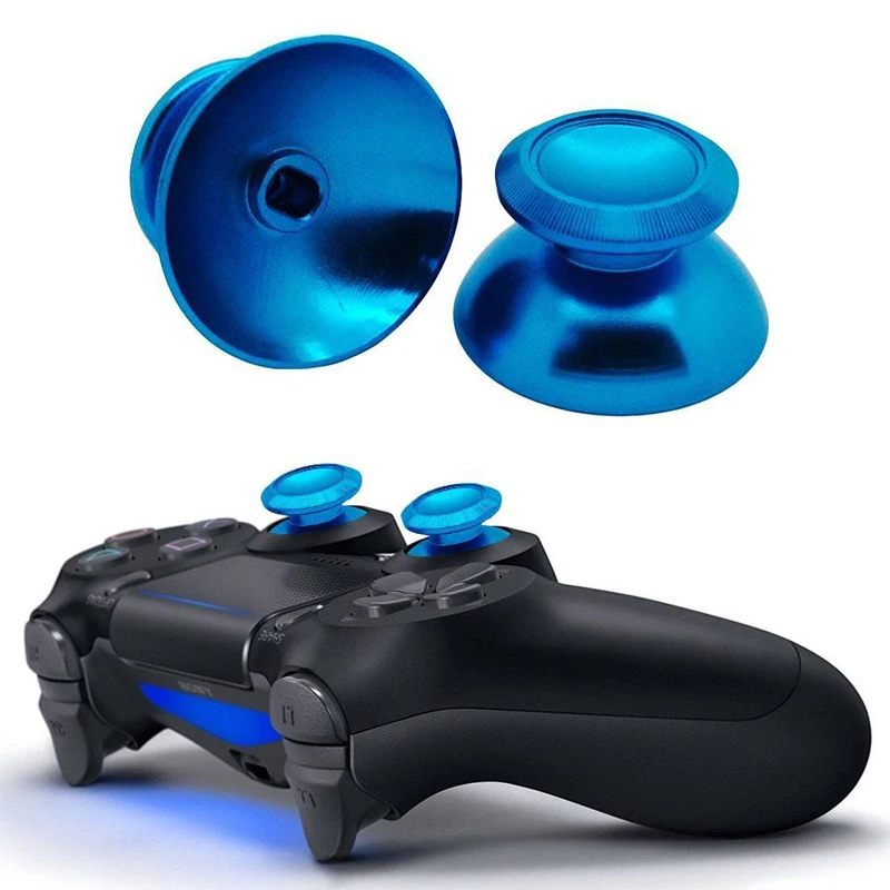 Data Frog Replacement Metal Analog Joystick Thumb Stick Grip Cap Buttons For Playstation 4 PS4 Slim/Pro/Xbox One Slim Controller