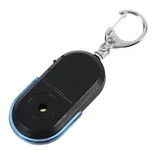 Anti-zgubiony klucz Finder Smart Find brelok do kluczy z lokalizatorem gwizdek kontrola dźwięku latarka LED przenośny do samochodu Key Finder tanie i dobre opinie CN (pochodzenie) NONE 2 AG3 batteries (included) plastic 57*30*14 mm 53*29*11mm