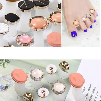 

Japanese Finger Splitter Silicone Nail Splitter Silicone Fingertip Divider Finger Toe Spacers Portable Manicure Toe Separator fo
