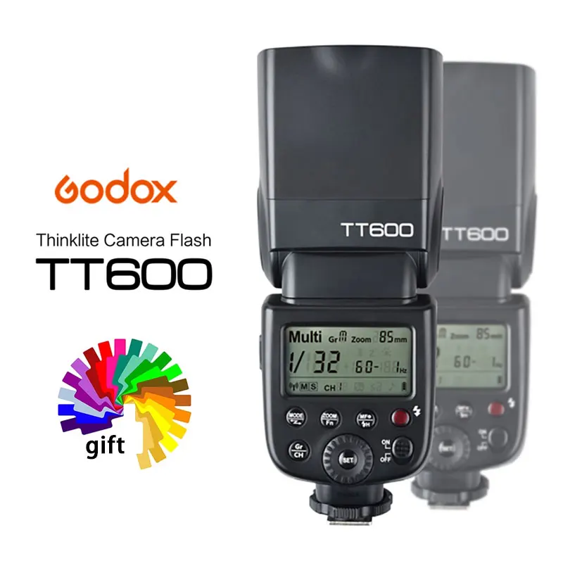 

Godox TT600 Builtin GN60 2.4G Wireless Trigger System Flash Speedlite for Canon Nikon Sony Pentax Olympus Fujifilm Camera