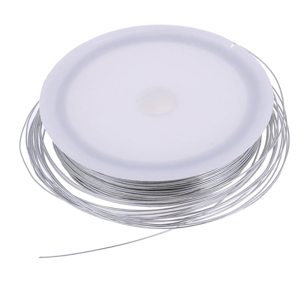 Silver Thin Iron Wire For Model Making Crafts Soft Wire Coil 40m