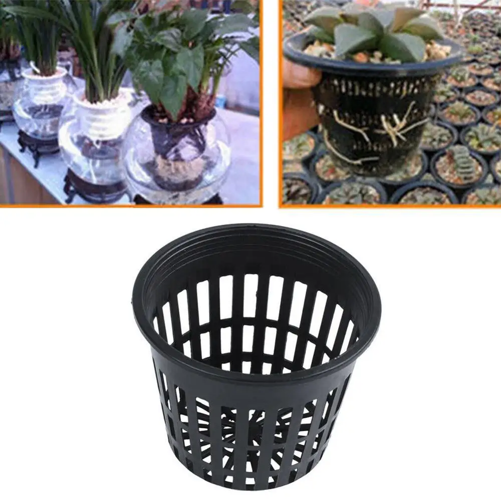 

10pcs 3 Inch Heavy Duty Mesh Pot Net Cup Basket Hydroponic Aeroponic Planting Grow Clone Mini Mesh Multi-Small Planting Pot