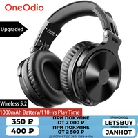 Oneodio-auriculares inalámbricos con Bluetooth 5,2, dispositivo de audio sobre la oreja, plegable, con micrófono, para teléfono móvil, PC y deportes, 110Hrs