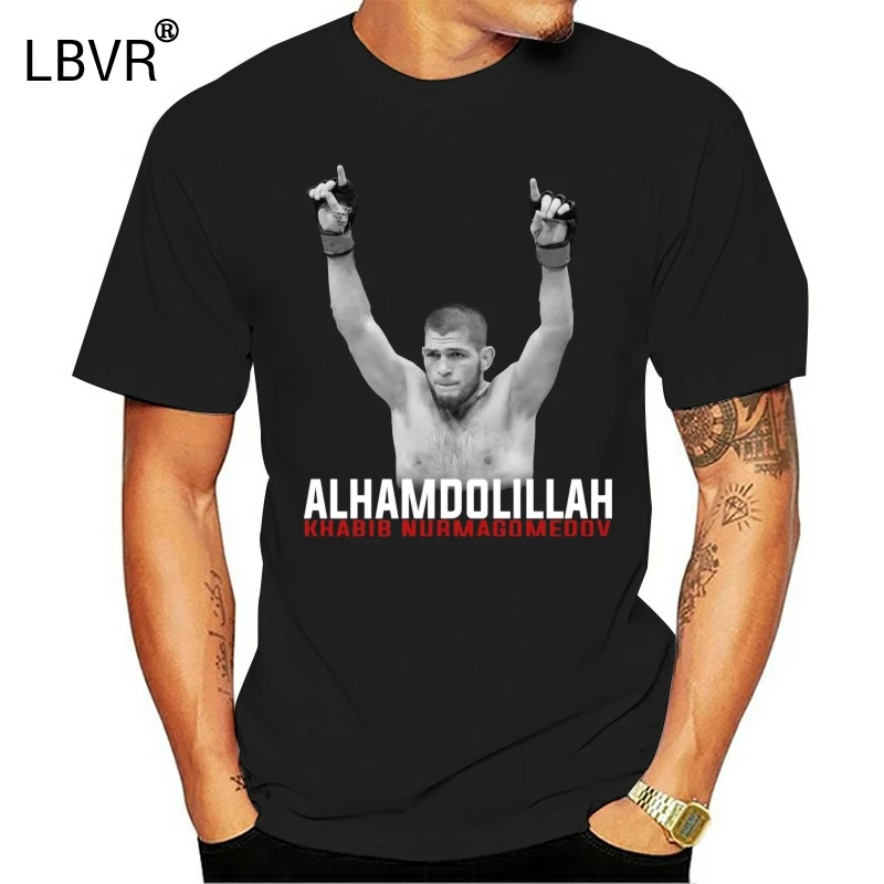 Khabib Nurmagomedov Alhamdulillah Футболка мужская футболка с коротким рукавом S 3Xl|Футболки| |