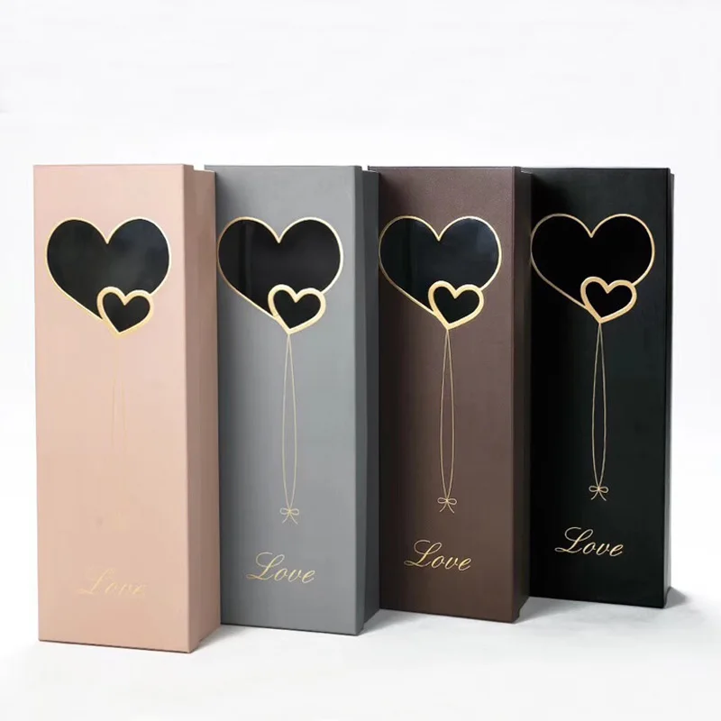 

YUNAO015-Valentine's Day Wedding Party Heart Printed Rectangular Set Two Gift Boxes Flower Box Gifts