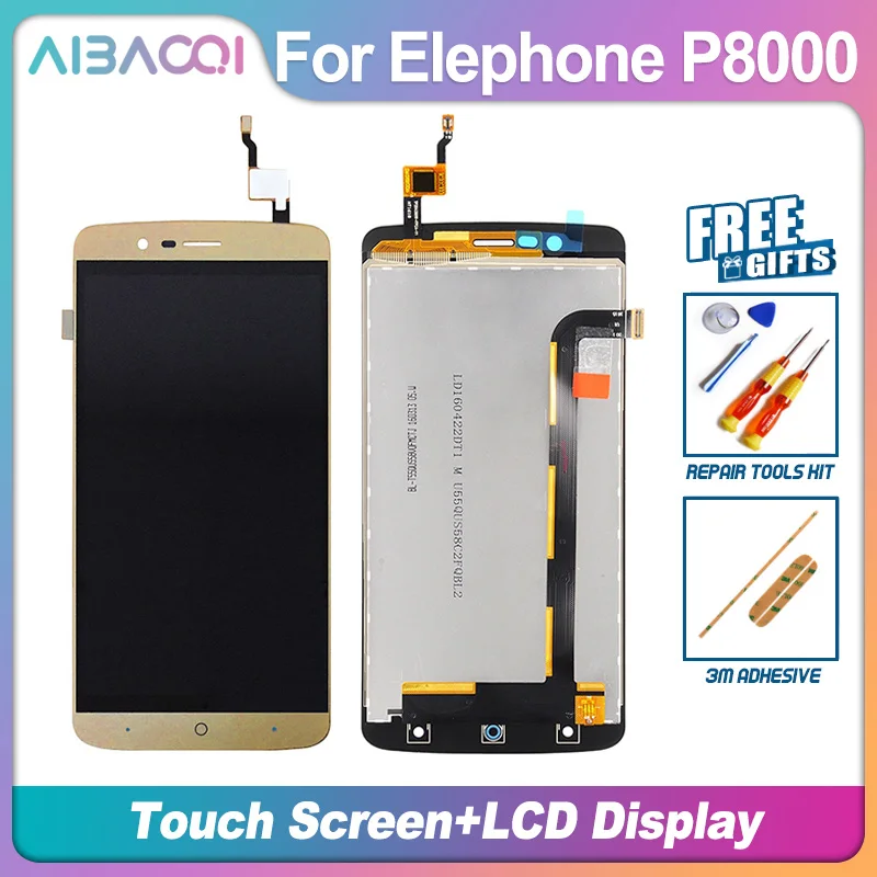 Сменный сенсорный ЖК-дисплей AiBaoQi 5 дюйма 1920X1080 для Elephone P8000 Android 1 | Мобильные
