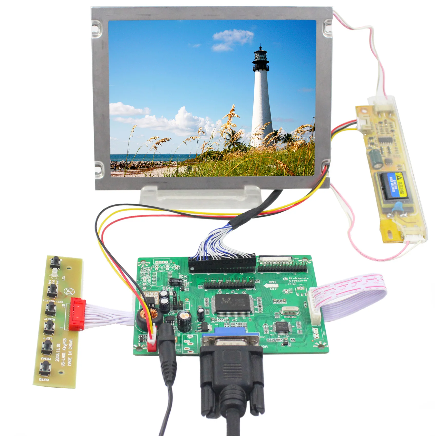 

15,6-дюймовый LCD экран для промышленного дисплея с VGA LCD контроллером